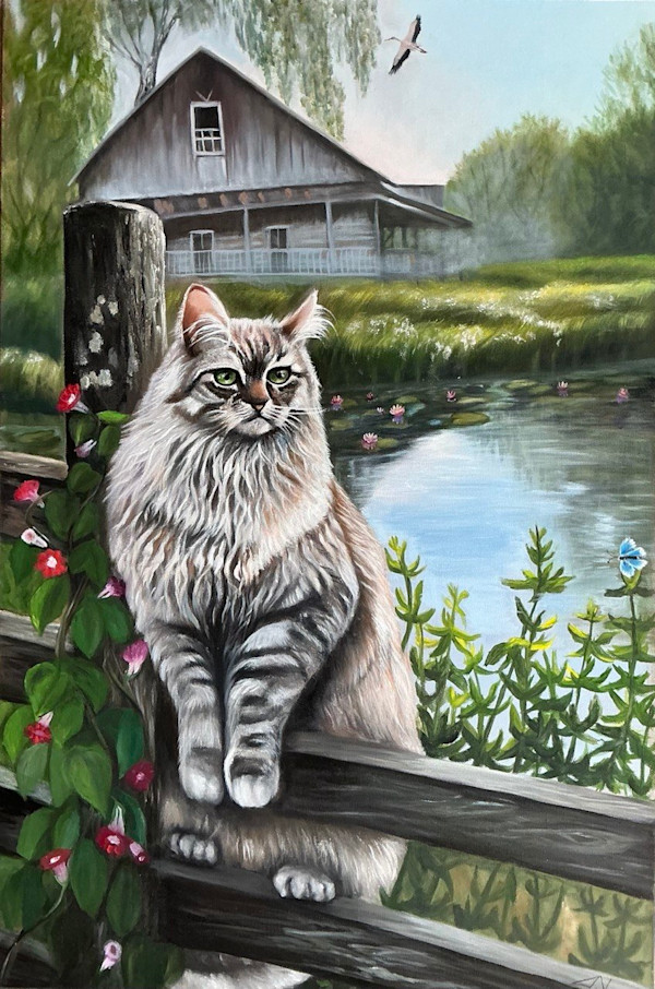 Country Cat. by Galina Veretenova, Image 1.