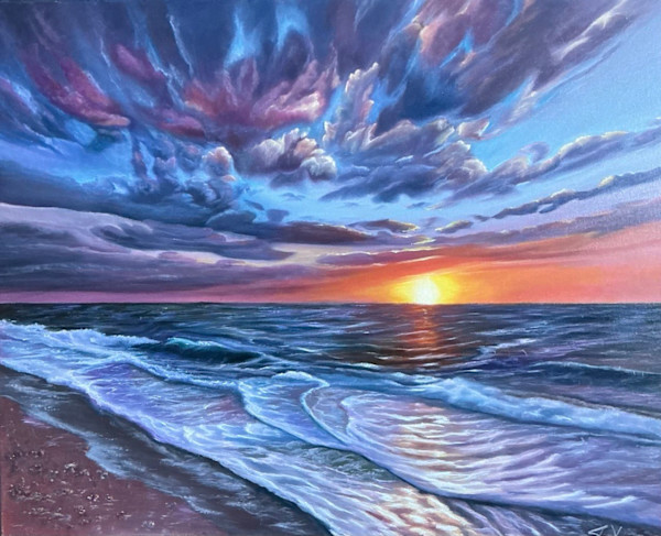 Picturesque Sunset. by Galina Veretenova