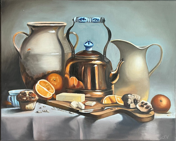 Still life with teapot. by Galina Veretenova, Image 1.