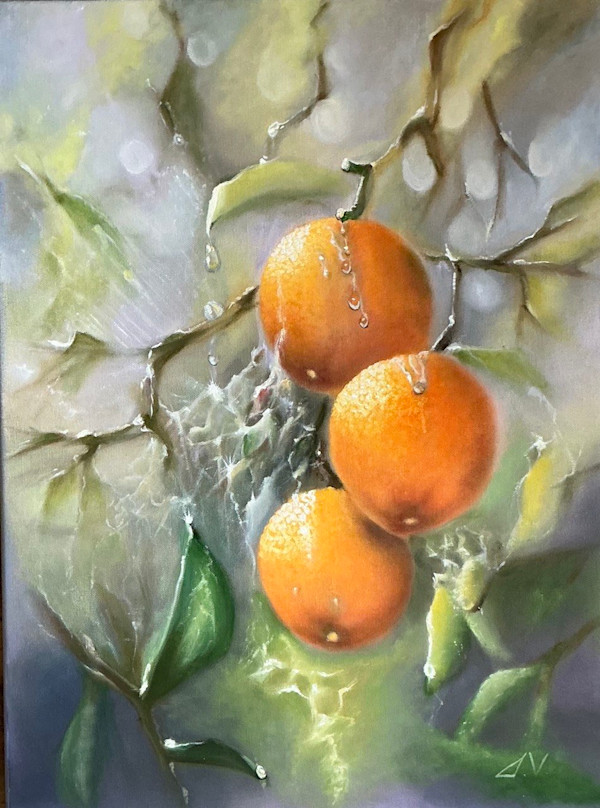 Oranges in the rain. by Galina Veretenova, Image 1.