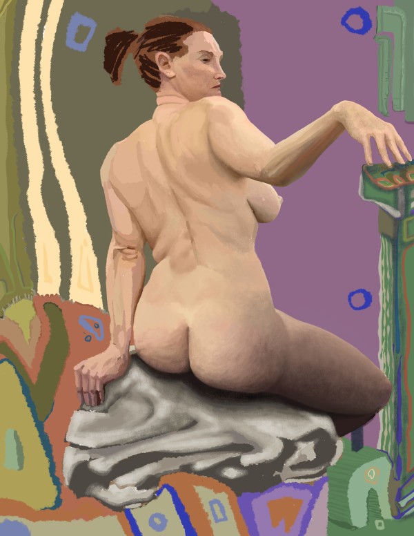 020. A Lady With Resource - $2,300 by David Stewart Klein