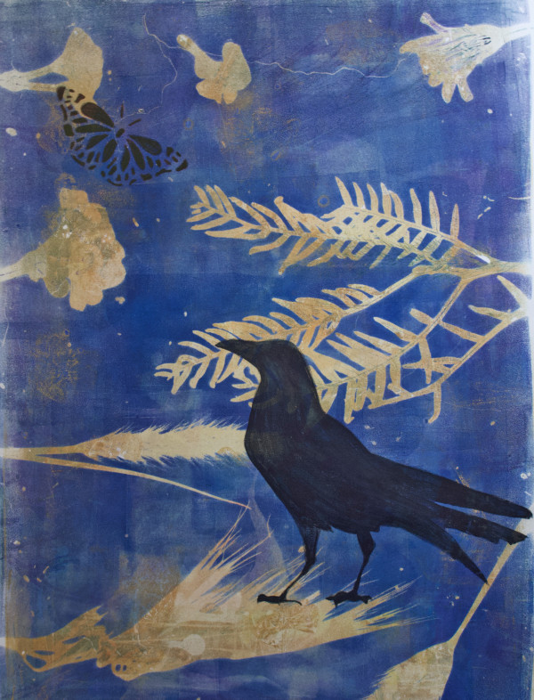 Raven and Butterfly by Karen Fiorito