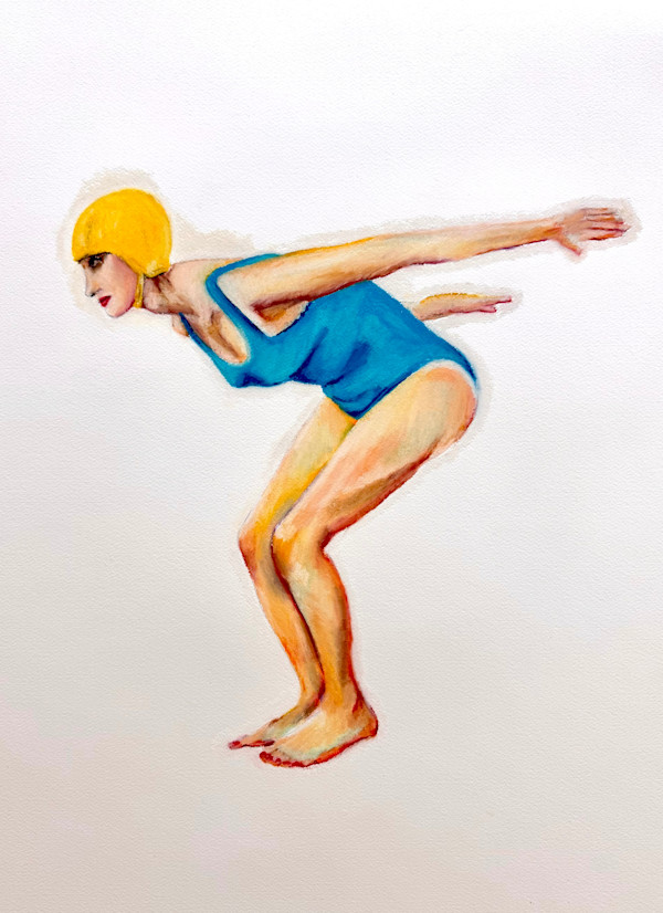 Diver in the Yellow Hat -solo show 2026 by Kathryn Pitt