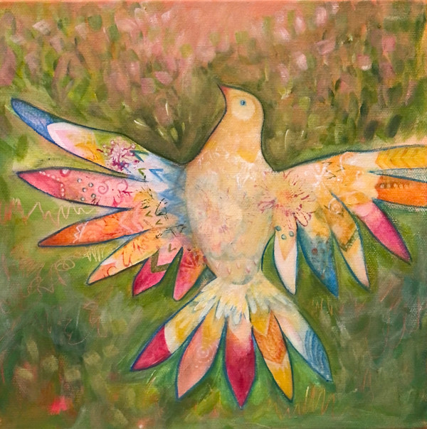 Pink Peace Dove by Gina Leon-Gutiérrez