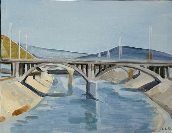 Untitled (Grey, Fletcher Drive Bridge) by Jackie Goldberg