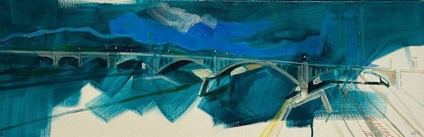 N. Broadway Bridge (Looking North from N. Spring Street Bridge) by Jackie Goldberg, Image 1.