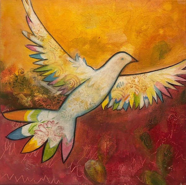 Yellow Peace Dove by Gina Leon-Gutiérrez