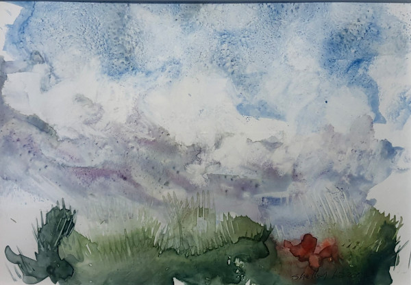 Clouds and Red by Shelley Lazarus