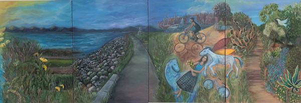# 67, 68, 69, and 70 Connecting the Dots (quadriptych) by Gina Leon-Gutiérrez