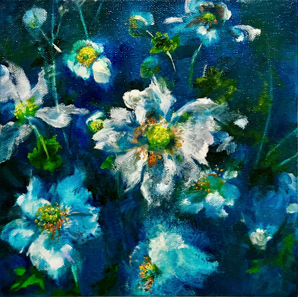 Windflowers Song in Blue by Ellen King