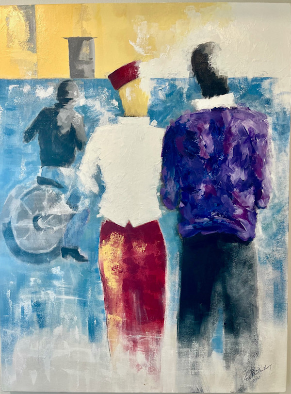 Outside the studio in Salt River by Emil Rutenberg