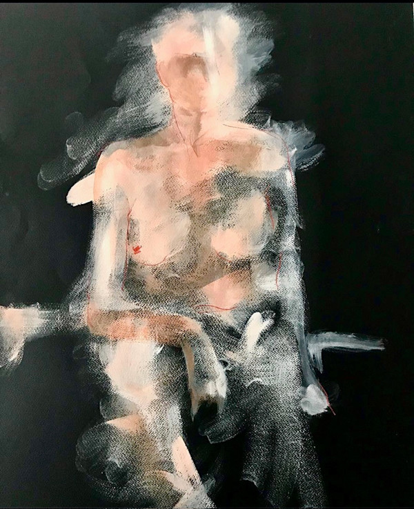 Seated Female II by Emil Rutenberg