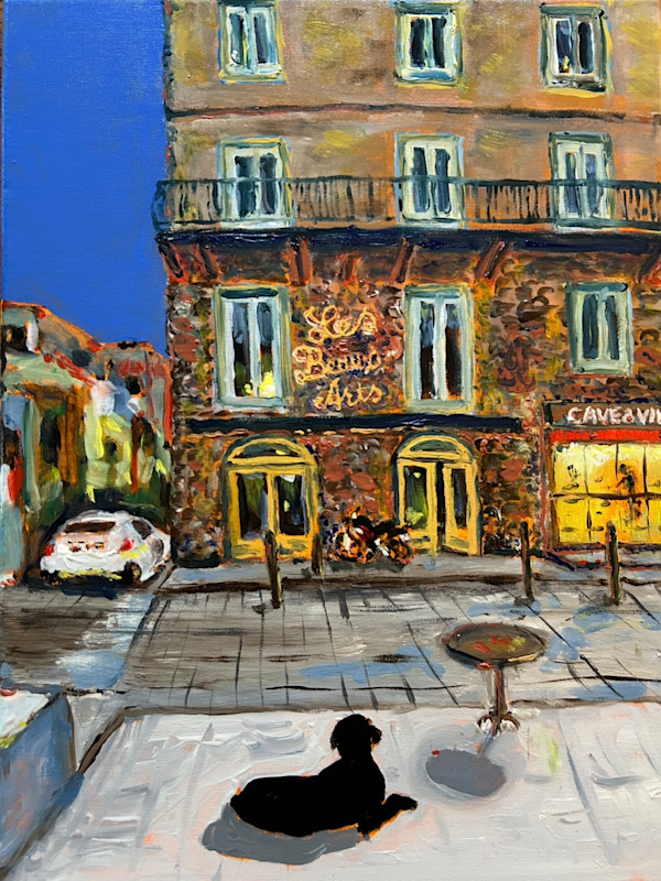 Central Plaza, Porto Vecchio, Corsica by David Lang