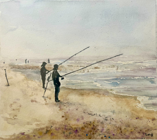 San Onofre Fishermen by David Lang