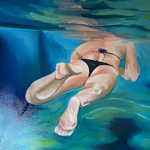 Woman swimming by Kathryn Pitt