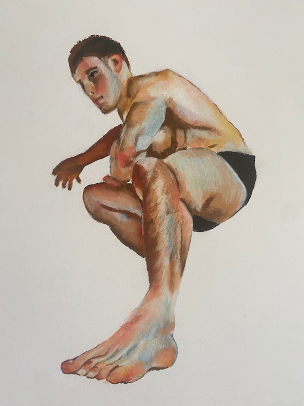 Man with Foot by Kathryn Pitt