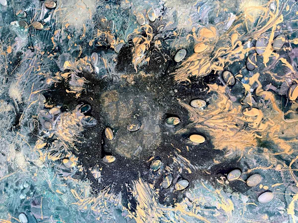 Union of Aqua and Gold by Christine Forest, Image 1.