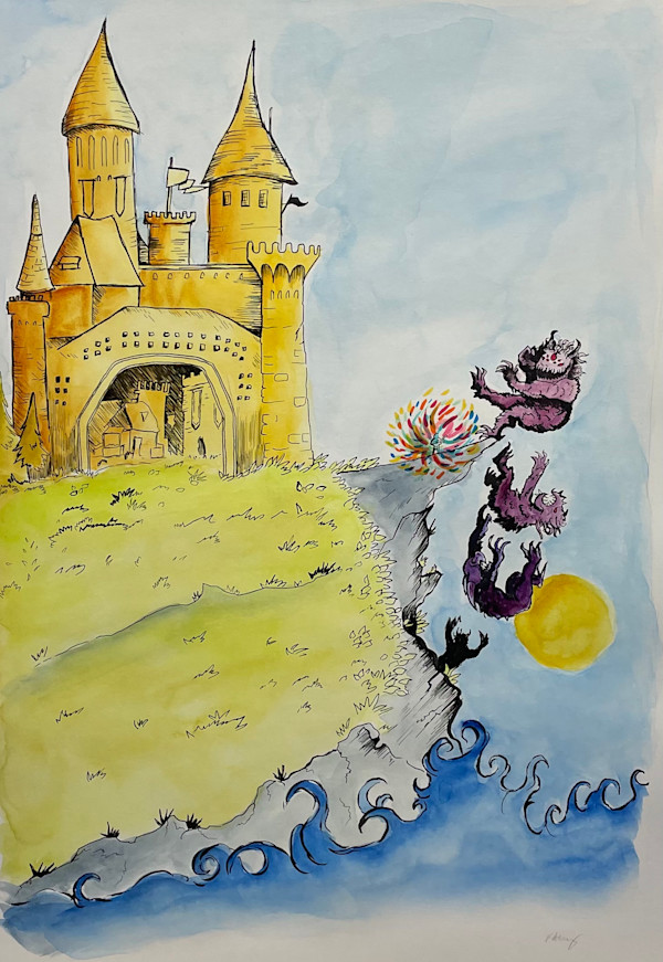 MUSIC FROM THE CLIFF (JAMES ATLANTIC & MONSTERS) by The Mark William Bade Artwork Collection, Matt McCartney