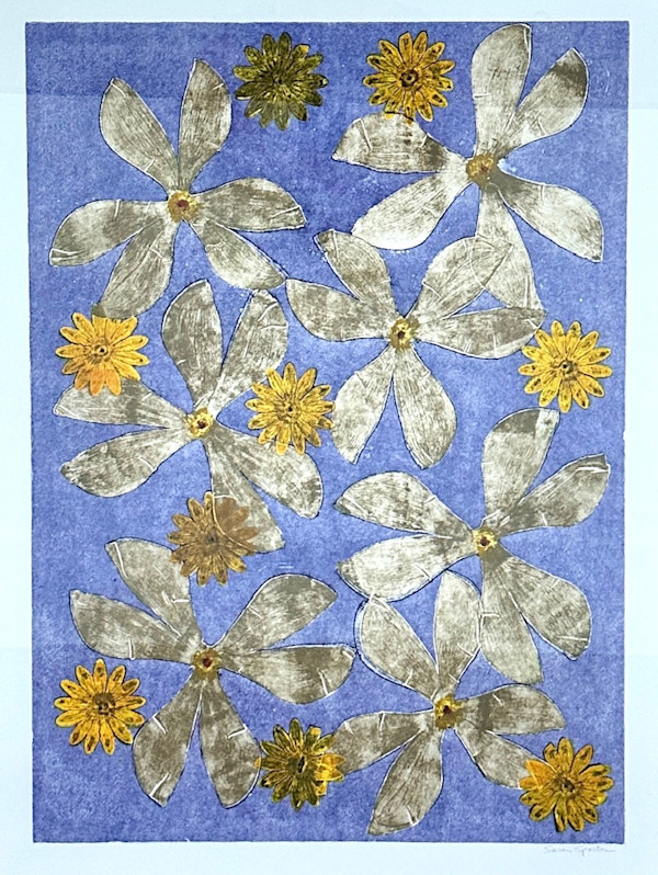 Light Purple with White Flowers by Susan Spector