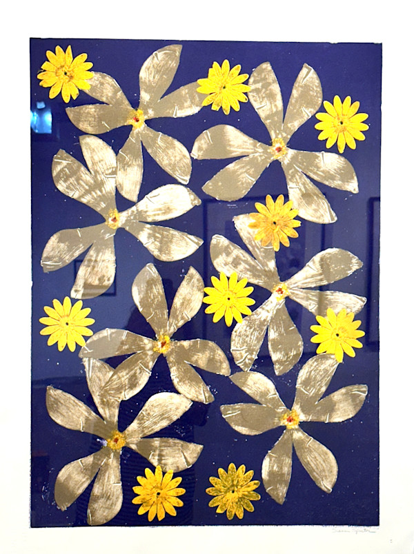 Dark Blue and Gold by Susan Spector