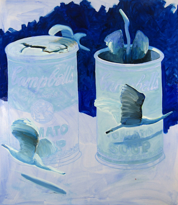 I Painted Over Andy Warhol #325 by Mel Smothers