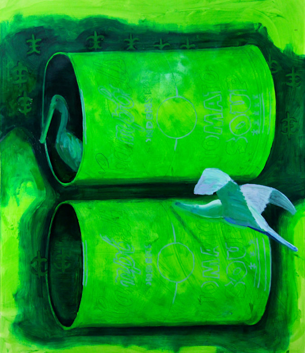 I Painted Over Andy Warhol #328 by Mel Smothers