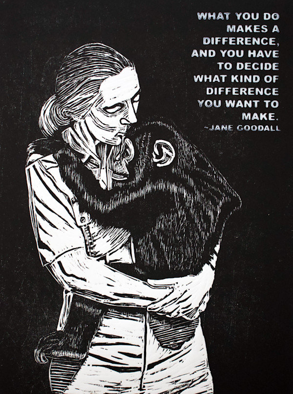 Jane Goodall by Karen Fiorito