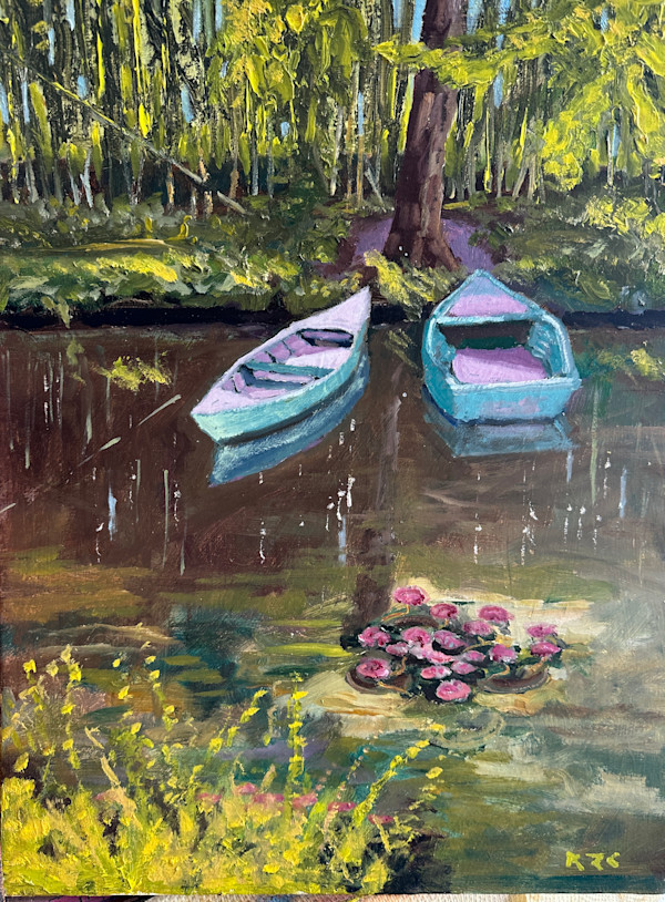 Monet's Boats by Robert Zent Chew