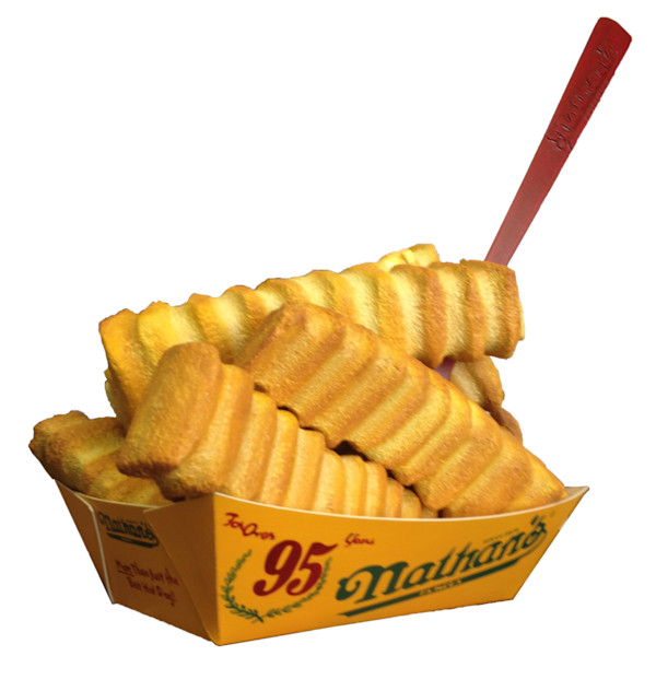 Nathan's french fries by Gary Polonsky