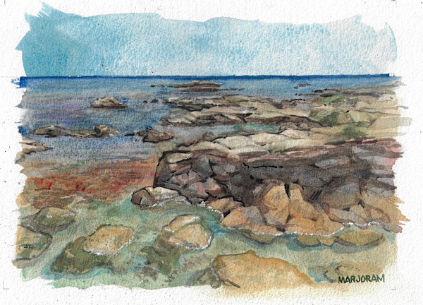 On the Rocks, Favignana by Ernie Marjoram
