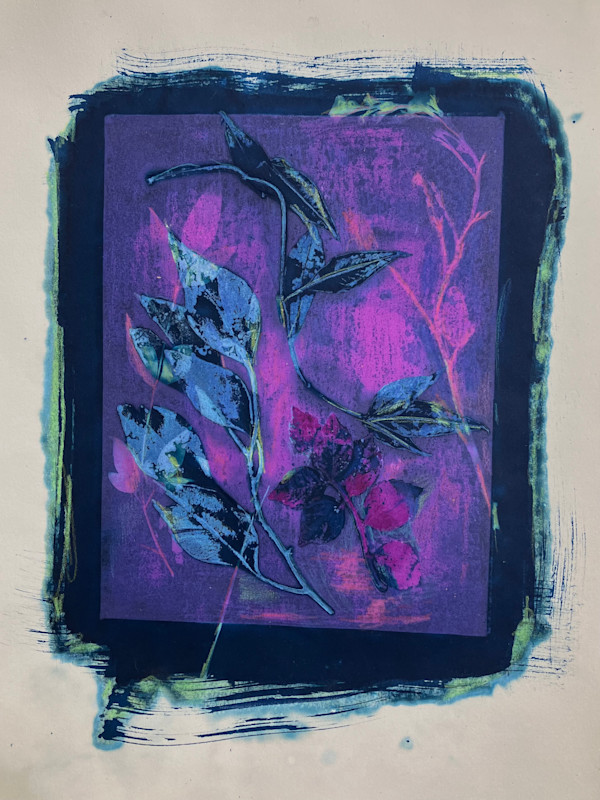 Pink Turquoise Blue by Rhonda Burton