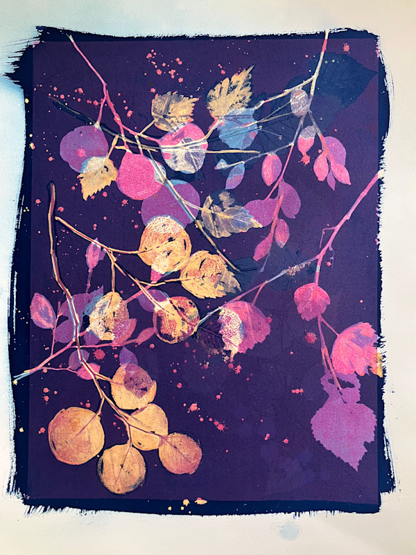 Pink Yellow and Blue 2 by Rhonda Burton
