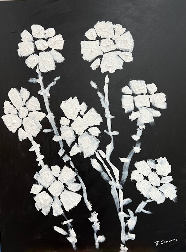 WHITE FLOWERS by Bruce Sanders
