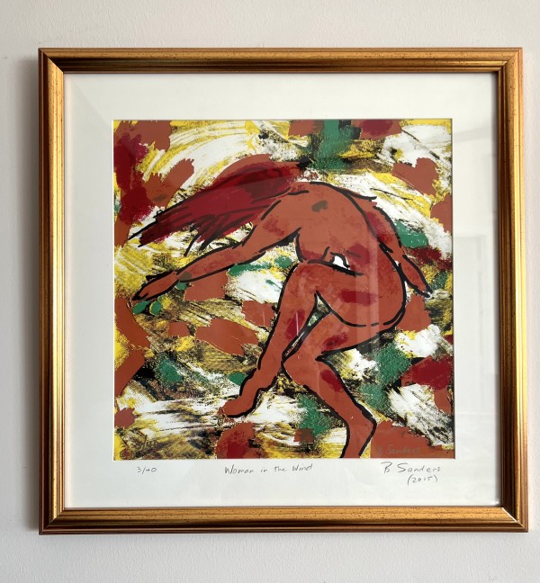 Woman in the Wind, Giclee Print 3/40 by Bruce Sanders