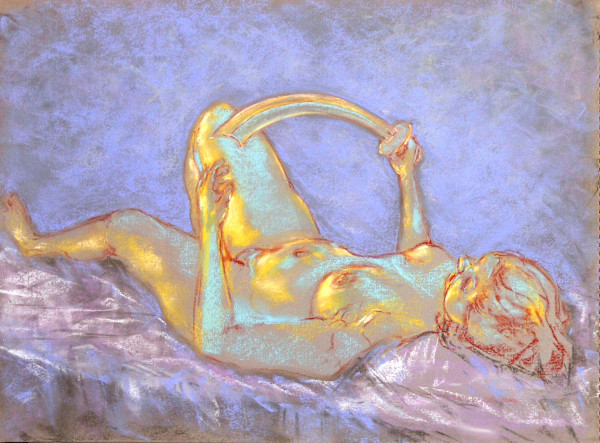 Figure in Pastel #11 by Kirk Campaña
