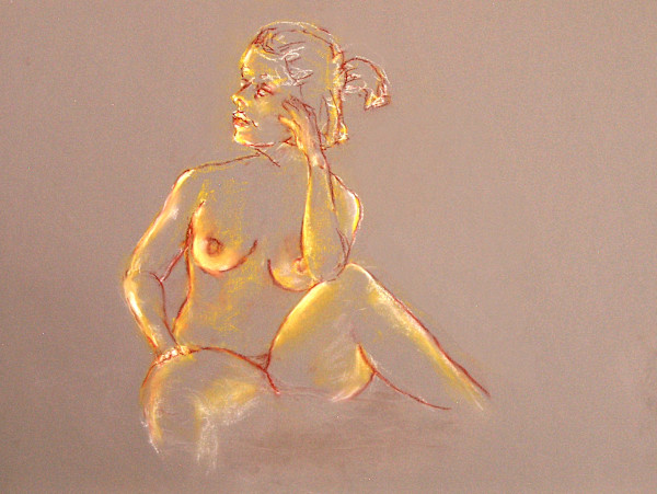 Figure in Pastel #12 by Kirk Campaña