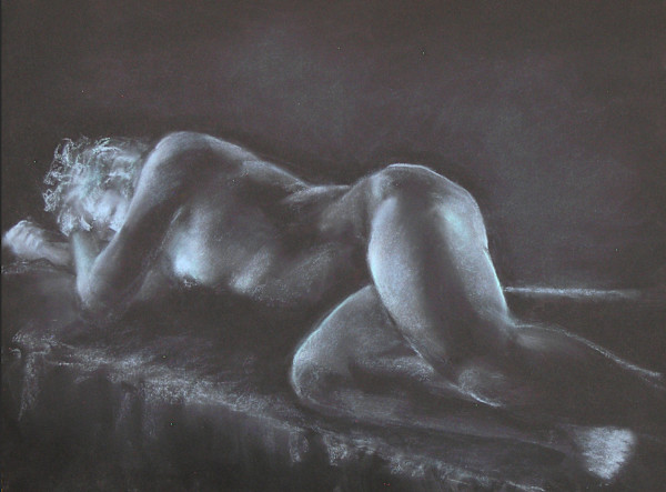Figure in Pastel #14 by Kirk Campaña