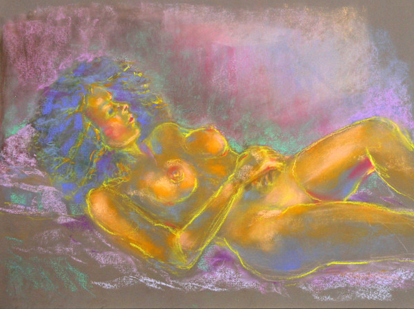 Figure in Pastel #3 by Kirk Campaña