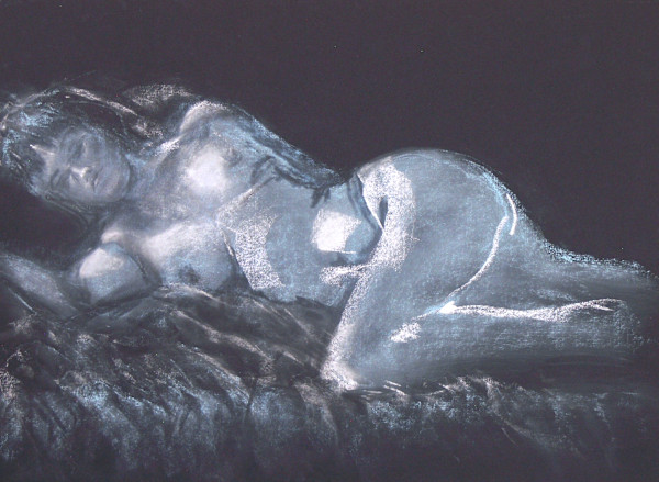 Figure in Pastel #6 by Kirk Campaña