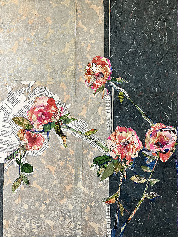 Roses Against the Wall by Rhonda Burton