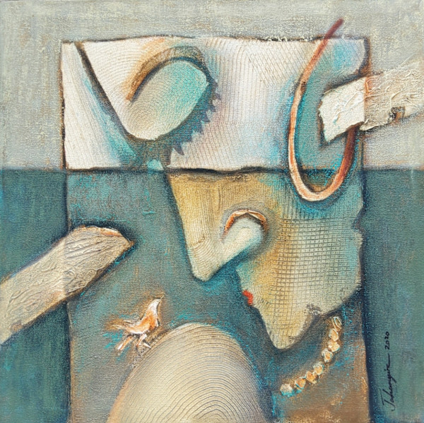 Bird and woman by Jahangir Hossain