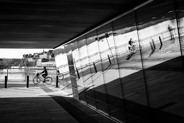 Cyclist in Stockholm, 2026 by Eric Renard, Image 1.
