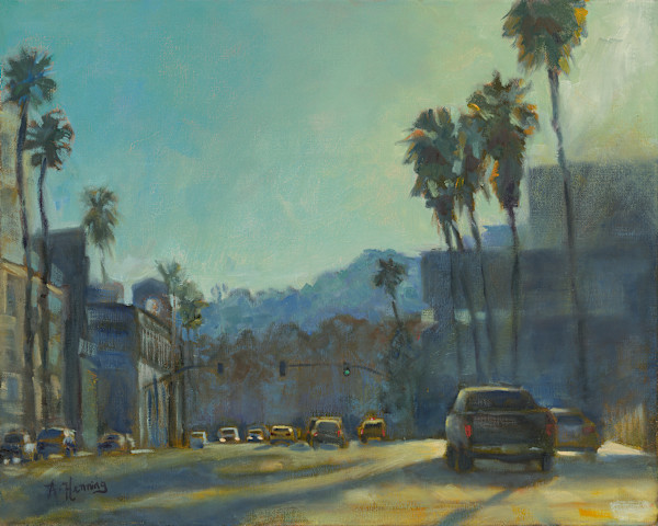 Sunset and Crescent Heights by Andrew Henning