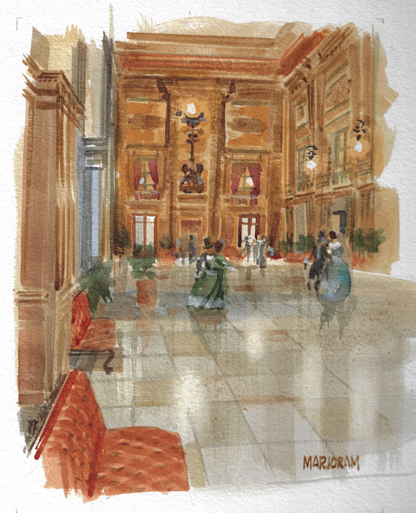Lobby, Teatro Massimo, Palermo by Ernie Marjoram
