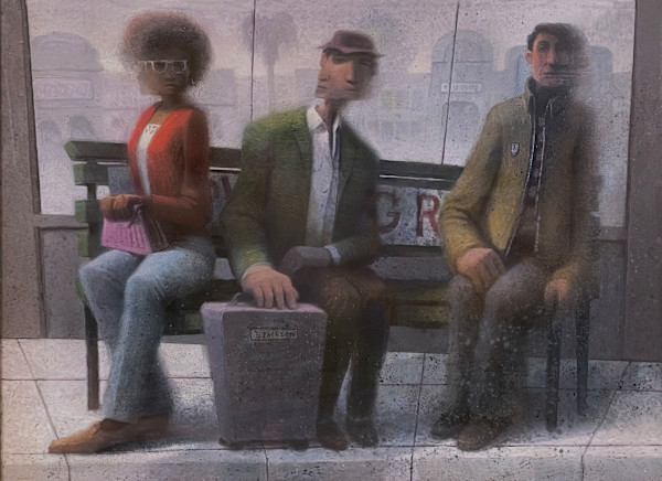 Three on a Bench by Barry Jackson