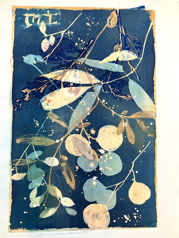 Yellow Turquoise Blue by Rhonda Burton