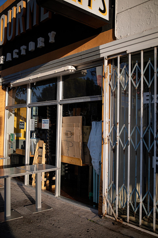 Los Angeles - 2023 (Cardboard in Window) by Matthew Rabin