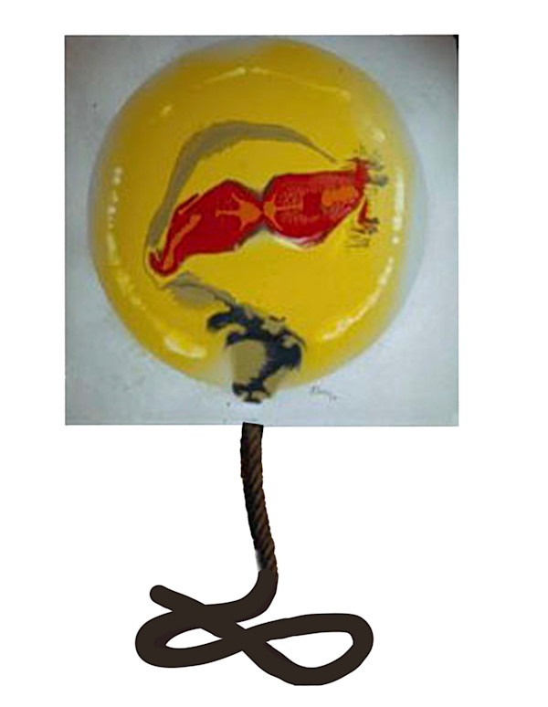 Balloon with rope by Gary Polonsky