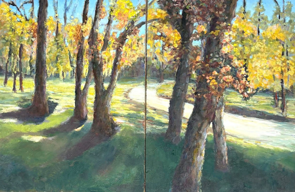Autumn Trail (Katie Williams) by Collymore Oil Painters Atelier
