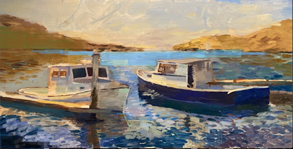 Two Boats (Rebecca Robinson) by Collymore Oil Painters Atelier